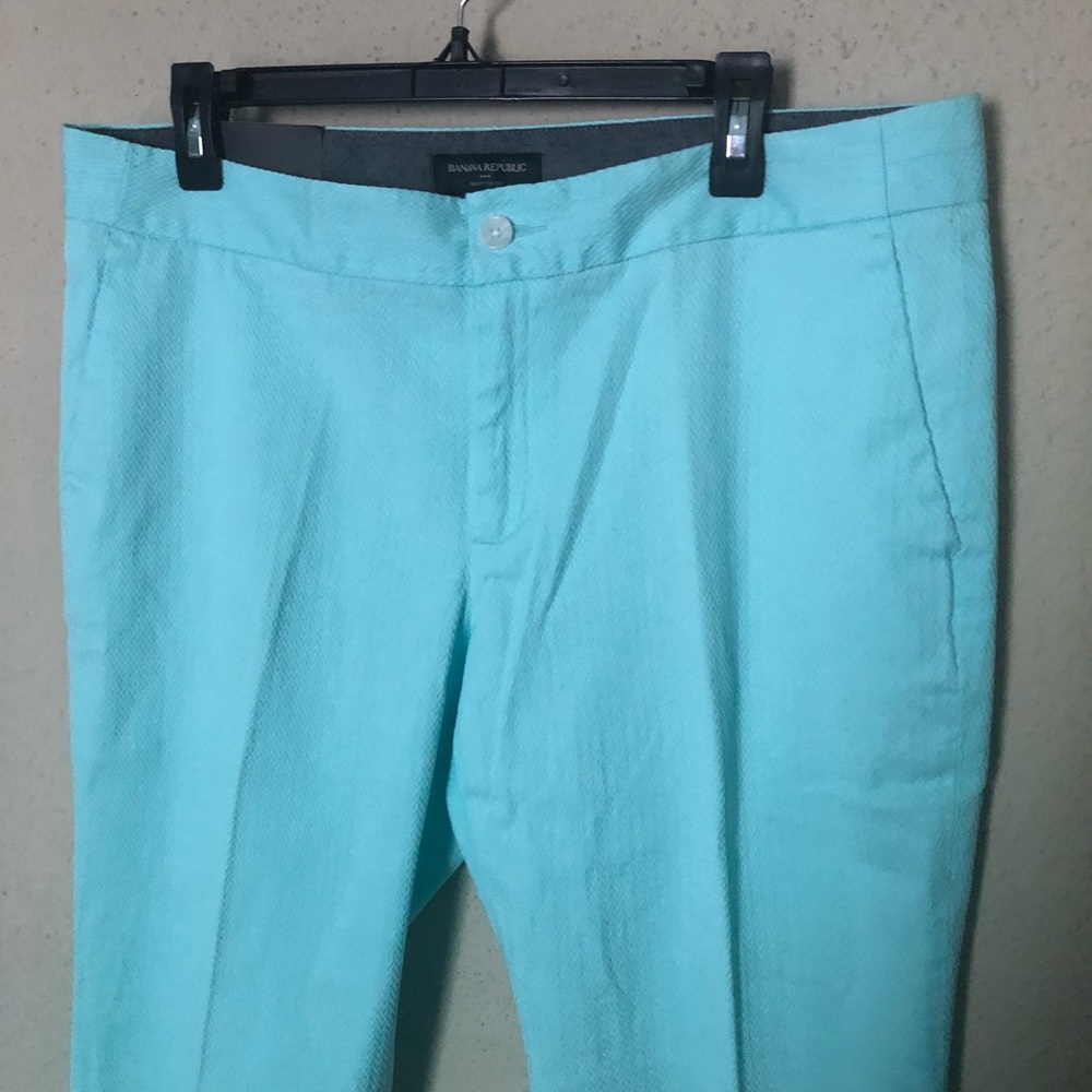 NWT BANANA REPUBLIC Hampton Fit Light Blue Pants - Picture 3 of 8